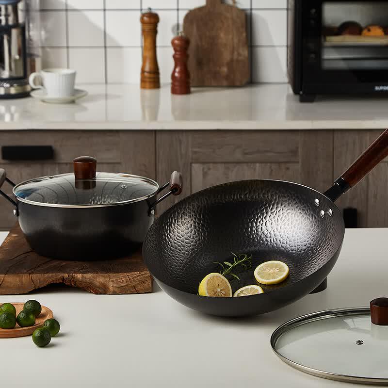 LOCK&LOCK Recall 304 Stainless Steel Non-stick Wok Set