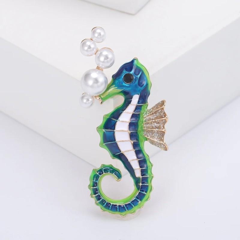 Marine Animal Brooch Pin With Alloy Material For Fashion Accessories And Daily Wear