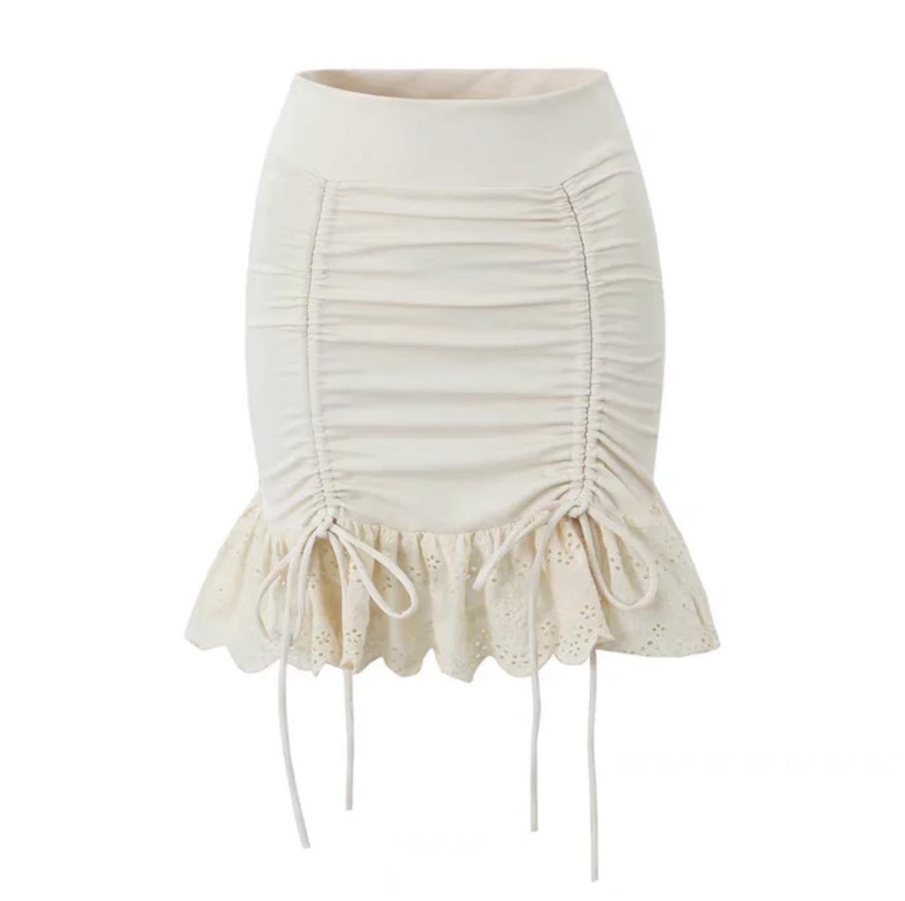 

Zhao Lusi Inspired 2025 Autumn Loose Lapel Zipper Jacket & Midi Skirt Set L