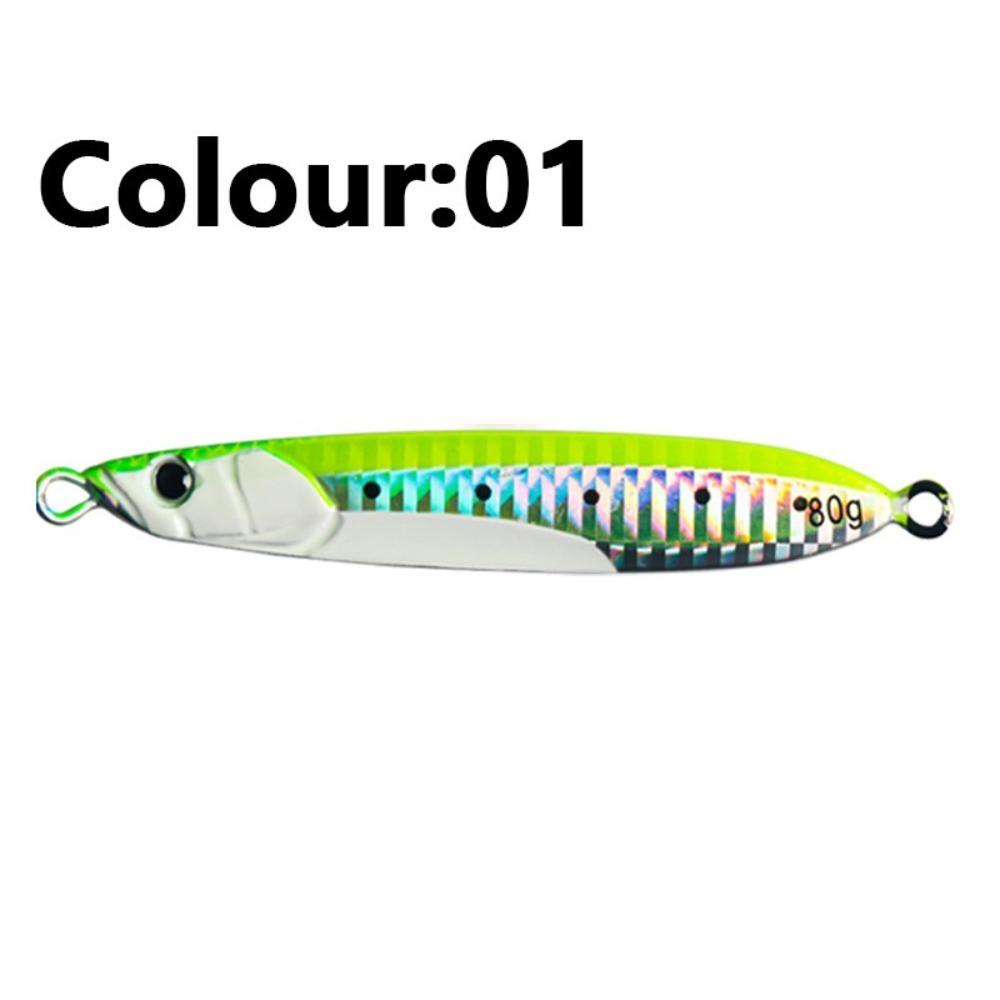 Luminous Finish Jigging Lure Laser Paper Coated Trolling Lure Slow Sinking Lure  Trolling Fishing
