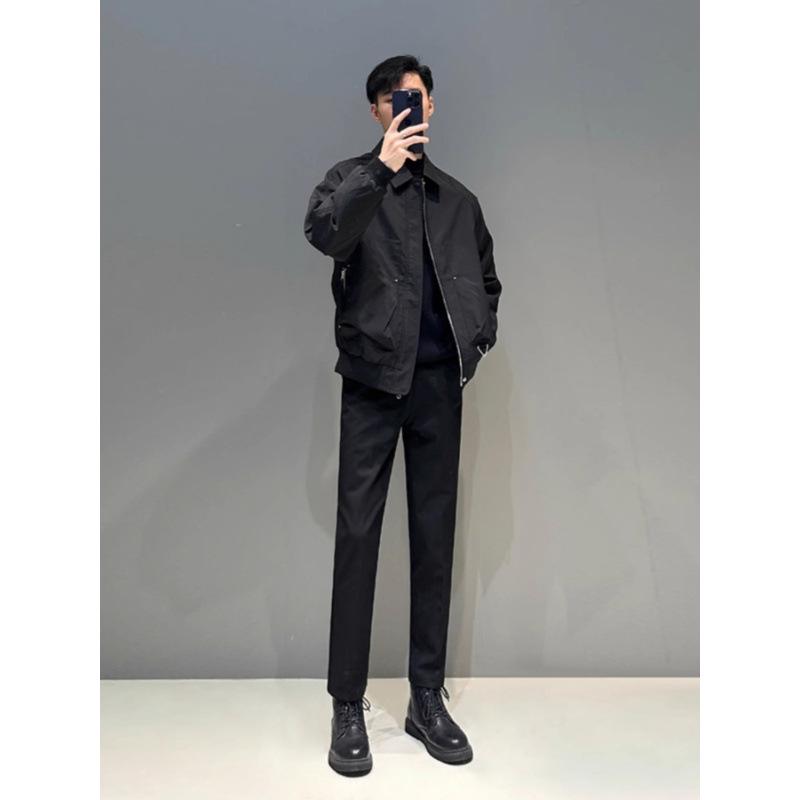 Men's Trendy Flight Suit: Spring/Autumn Versatile Lapel Jacket