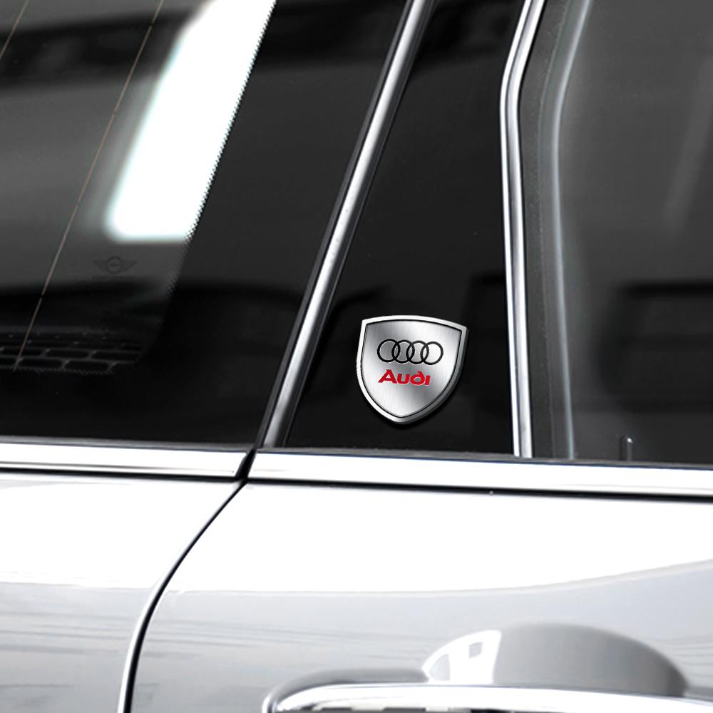 3D Metal Car Badge Side Body Rear Trunk Window Sticker Decoration For s1 A3 8P A4 B6 B7 A5 A6 C5 C6 C7 A7 A8 Q3 Q5 Q7 TT 8V R8