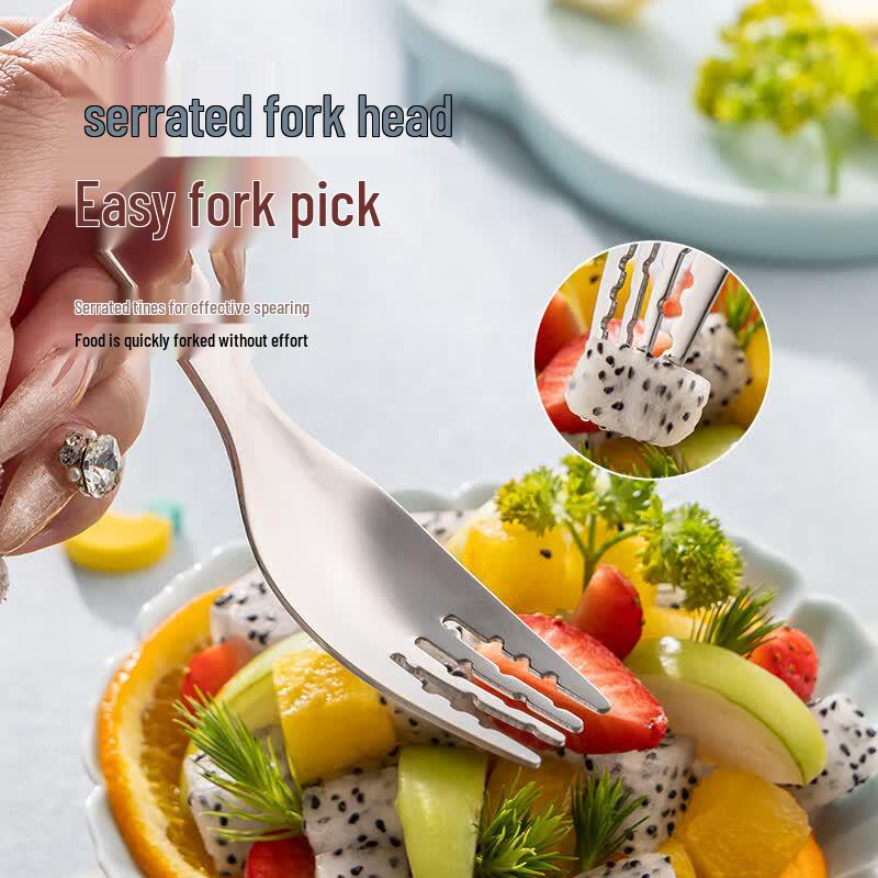 316L Stainless Steel Kids Fork and Spoon Set