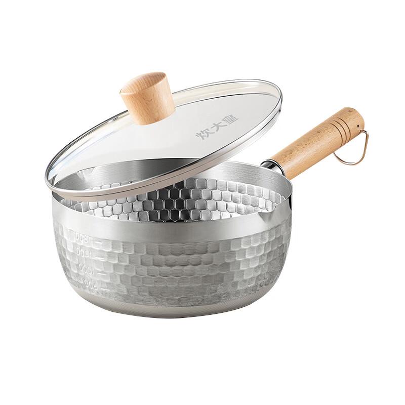 COOKER KING 18cm Stainless Steel Yukihira Pot with Lid