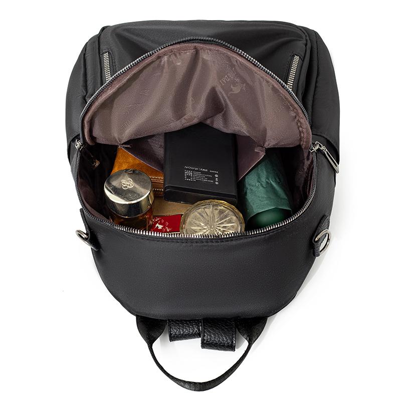 Nylon Backpack Women's Commuter Dual-Purpose Shoulder Bag Large Capacity Travel Backpack