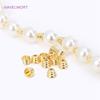 18K Gold Plated Brass Small Bead Caps Cone Tassel Cap For Jewelry Making DIY Bracelets Necklace Beading Accessories Wholesale