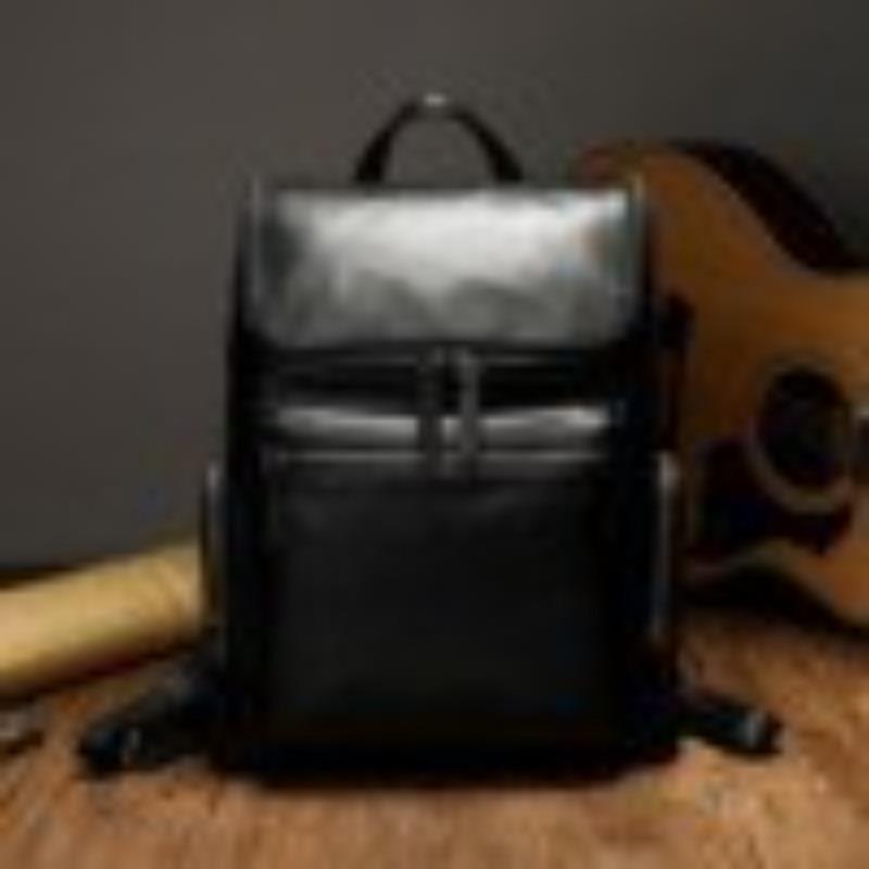 Retro Style Tree Cream Cowhide Men's and Women's Casual Backpacks, Travel Backpacks, Business Travel Bags