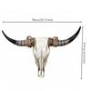 Southwestern Bull Skull Wall Decor Resin Hanging Farmhouse Boho