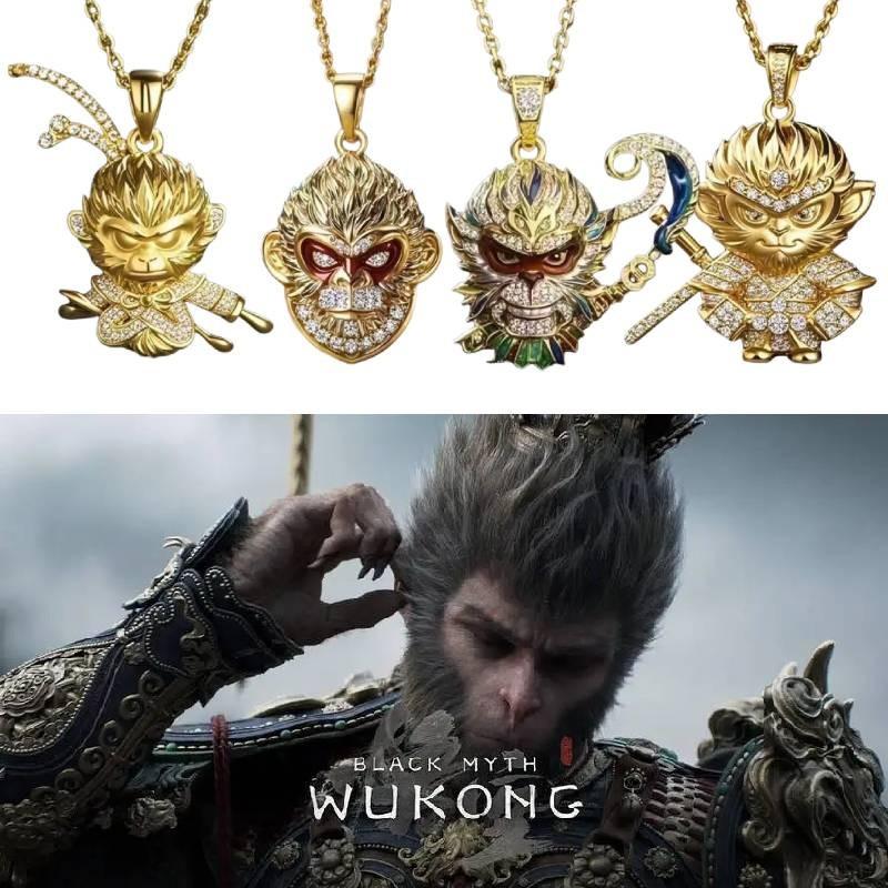 Myth Wukong Black Pendant Necklace Jewelry Accessories Game Gift Peripheral