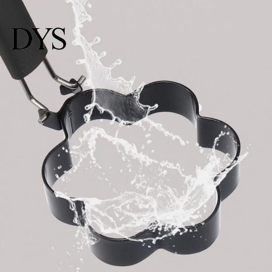 Egg Ring Mold Nonstick Fried Mold, with Heat Resistant Handle, Circle/Star/Heart/Flower/Square Shaped Cooking Rings, Stainless Steel Frying