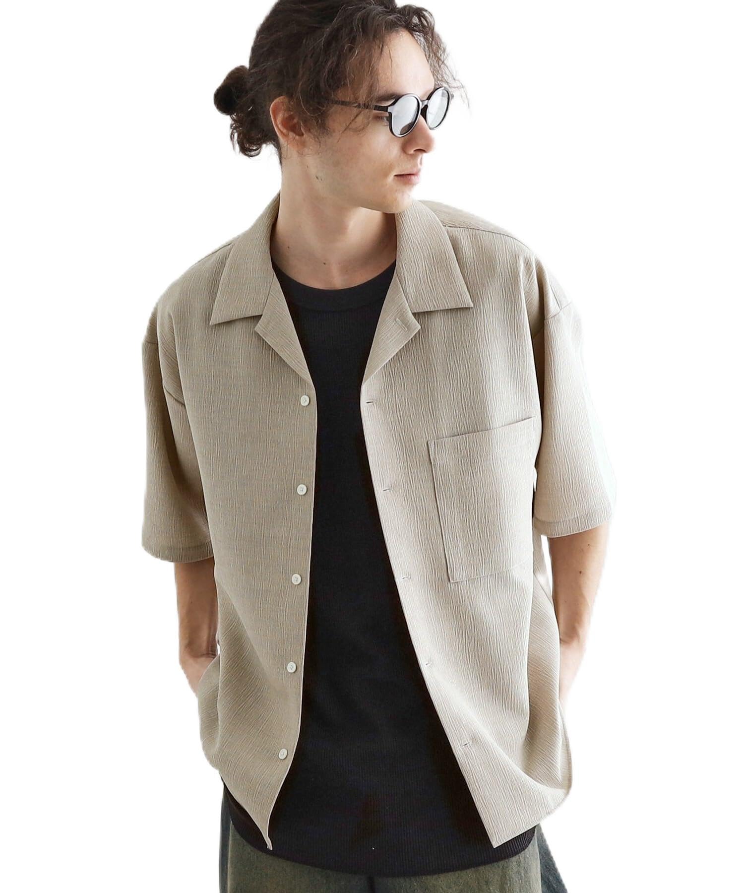 

Takeo Повседневная рубашка из технического крепа 17082307 Светло-бежевый 02 [TK Kikuchi] [подходит для комплекта] Мужская (051) (M)