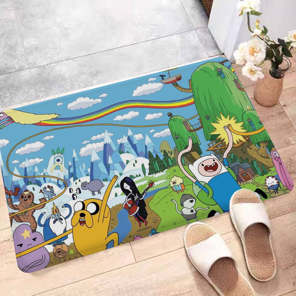 

Adventure Cartoon T-Time Bathroom Mat Anti-Slip Kids Room Bedroom Decoration Soft Welcome Rug for Living Room Balcony 40x60 cm