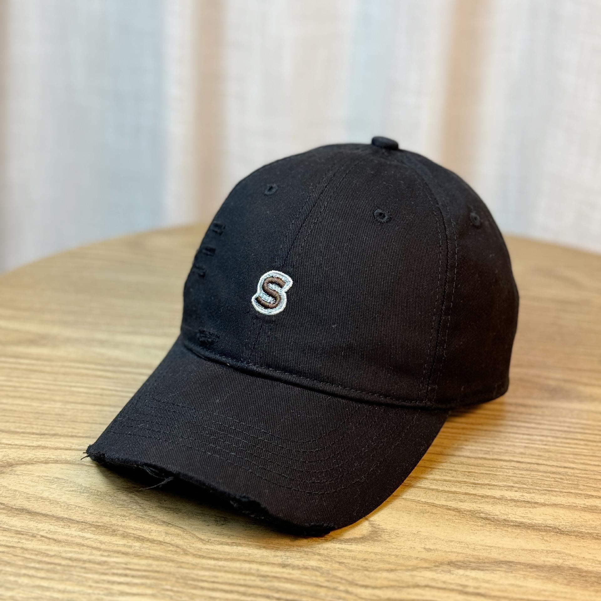 

Letter Embroidered Baseball Cap for Women, New Spring/Summer Versatile Hat, Korean Style Wide Brim Duckbill Cap that Makes the Face Look Smaller Adult54-60Adjustable чёрный