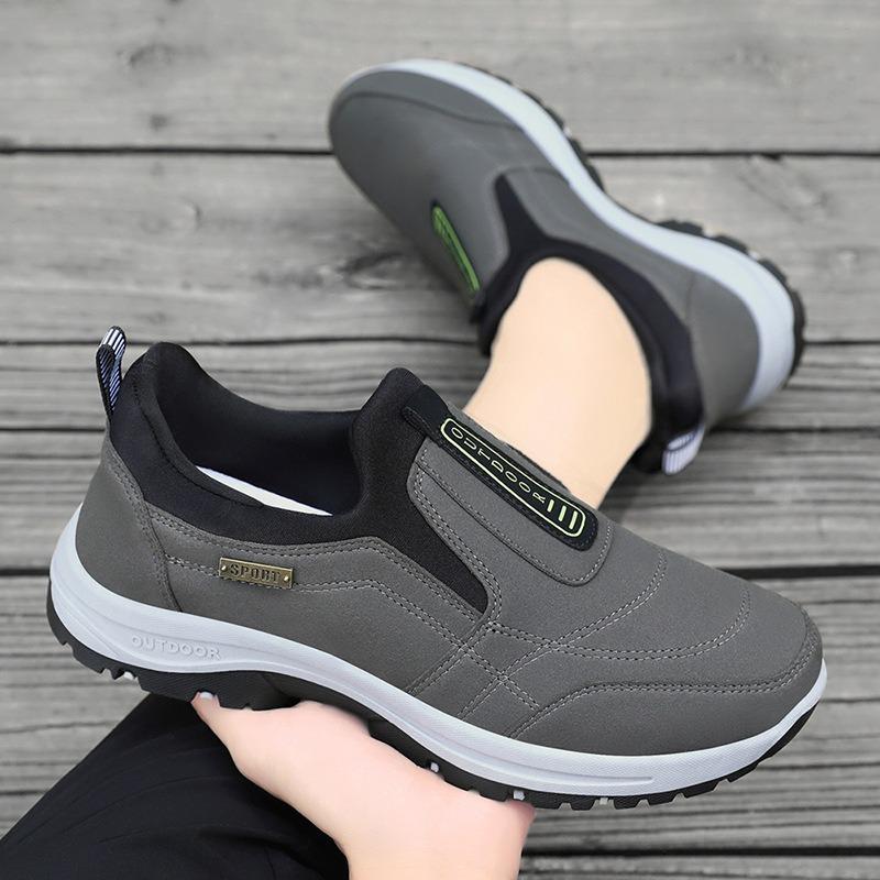 Men's Sports Shoes with Soft Soles, Dad's Shoes, One-piece Style, Suitable for Middle-aged and Elderly People for Walking.