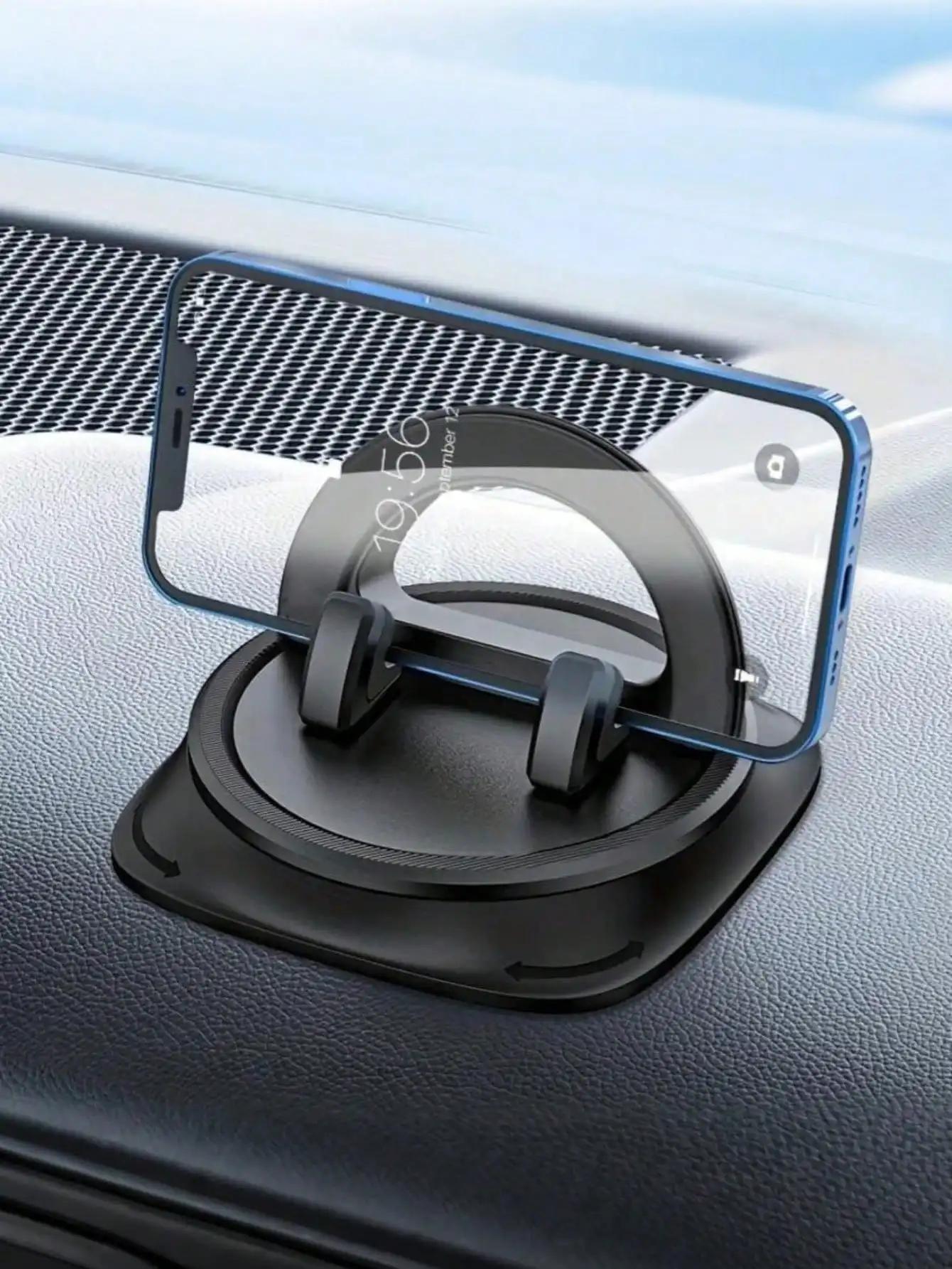 360° Rotating Car Dashboard Phone Mount – Adjustable Universal Dashboard Holder, Compatible with All Smartphones