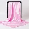 Women's Silky European Satin Silk Scarf Shawl - Large 90x90cm, Plain Color, Square Headscarf