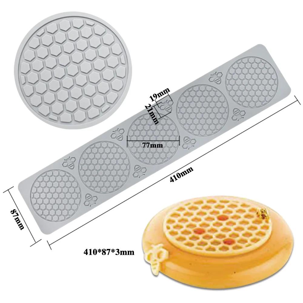 Honeycomb Mousse Cake Mold DIY Chocolate French Dessert Decoration Baking Silicone Mold Kitchen Baking Tool