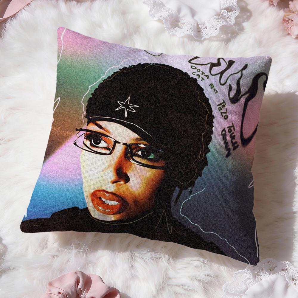 Singer D-Doja CatS Cushion Cover Premium Comfort Reversible Pillow Cove -Two in One Design for Any Room & Car Interior