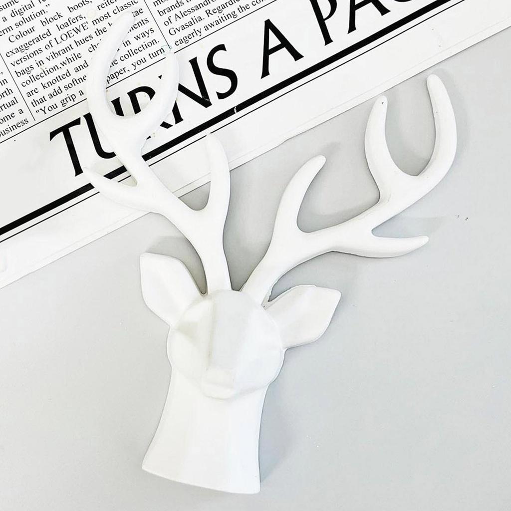 3D Silicone Elk Mold Deer Head Resin Mold Christmas Deer Plaster Mold For Fondant Candy Cupcake Cake Topper Ice Cream