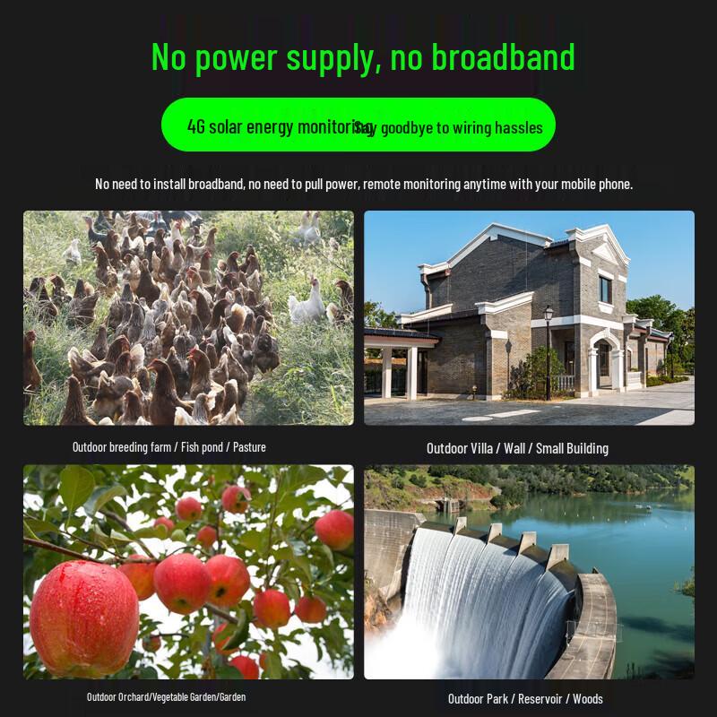 Network Eye AOV 4G Solar Outdoor Security Camera CN plug (adapter included)