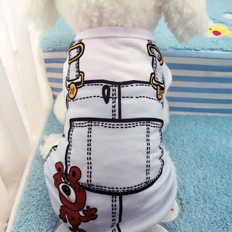 

Puppy mesh summer clothes, suspenders/t-shirts, and outdoor clothes Blue XS