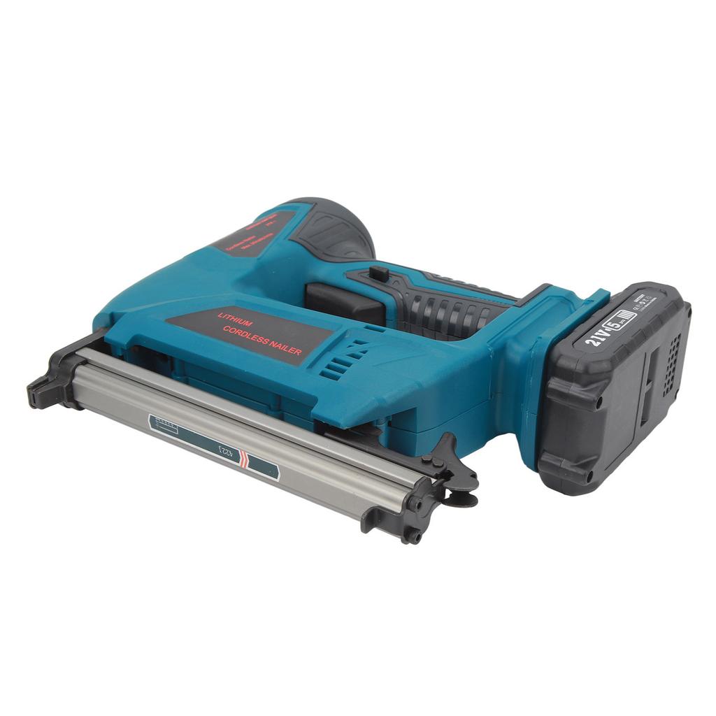Electric Brad Nailer 100 Nail Capacity Lithium Staple Gun for 422J 419J 416J 413J 410J Woodworking Projects US Plug