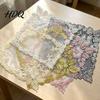 Square Lace Placemats Placemat for Dining Table Embroidered Mesh Heat Resistant Table Dustproof Dressing Mats Mat Retro Floral Decorative