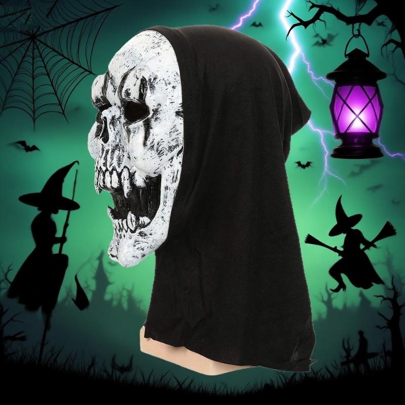 Realistic Latex Spirit Mask For Halloween Horror Parties Comfortable Breathable Design Easy To Clean