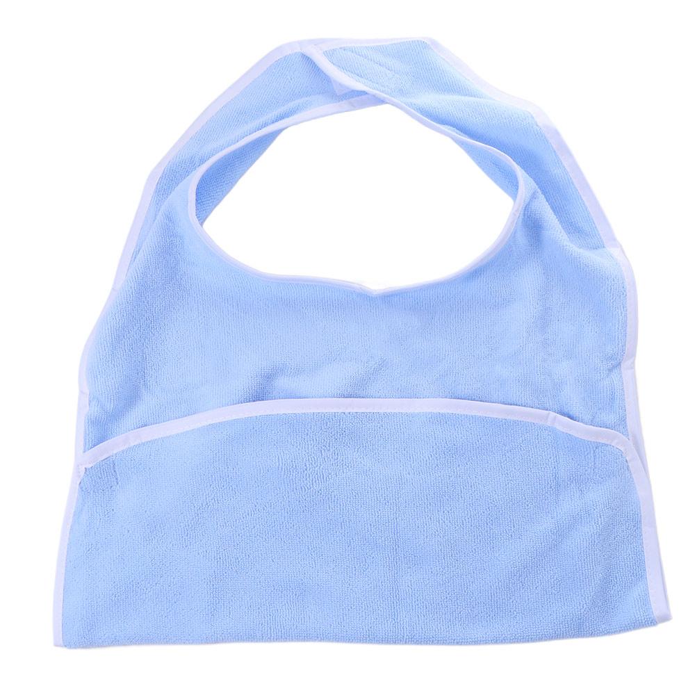 Waterproof Elderly Bib Pocket Style Anti-oil Senior Citizens Bibs Adjustable Washable Adult Bibs Mess-Free Diet