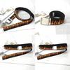 Fashionable Flame Pattern Metal Buckle Decoration Woven Canvas Belt For Men And Women Casual Style