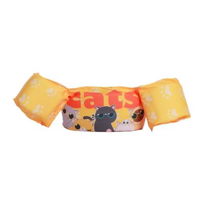 DINETTE Kids' Arm Float with Integrated Body, Cat Print, for Beach, Pool, and Arm Floats