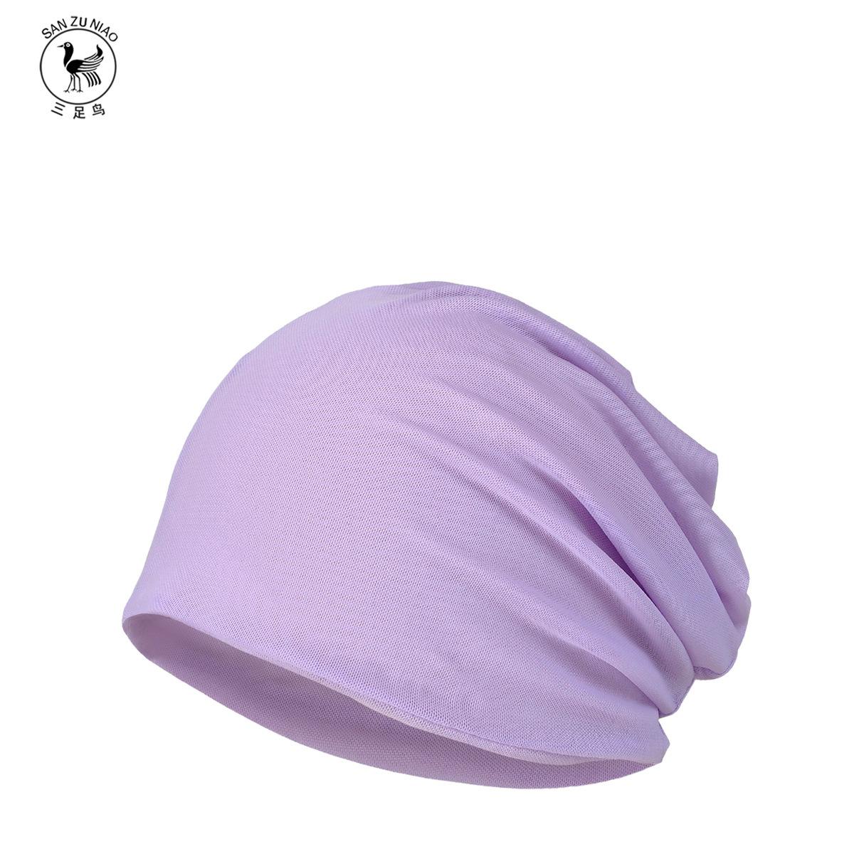 

Летний сетчатый головной убор для мужчин и женщин, для спорта на открытом воздухе, солнцезащитный, дышащий, легкий, мягкий, тонкий, быстросохнущий, пуловер, шапка, шарф двойного назначения elastic/dual-purpose светло-фиолетовый