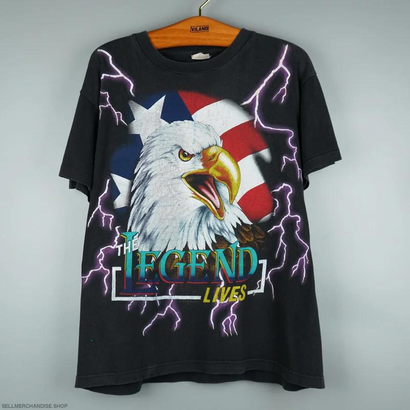 винтажная американская футболка American Thunder Eagle 1990-х годов Унисекс Футболка S