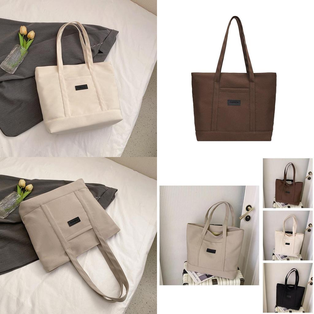 Stylish Large Capacity Canvas Tote Bag For Women Soft And Trendy Streetwear Bag
