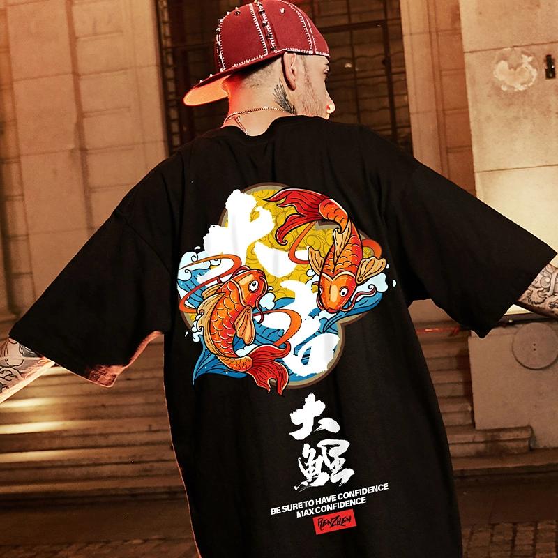 Talla grande M-8XL Camisetas gráficas casuales Hombres Tops sueltos hip hop  tops Chicos Moda Ropa de calle Camisetas Fat Man Camisetas Personaje chino  Camisetas para hombres comprar a buen precio — entrega