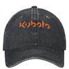 Kubota Denim Denim Baseballkappe Beliebtes Logo Outdoor Sonnenschutz Trucker-Kappe Frühling Paar Damen Lässig Designer Snapback-Kappe