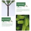 Lighted Norfolk Pine Branches Artificial Greenery Artificial Pine Branches 5/10pcs Faux Evergreen Pine Sprigs Suitable for Vases