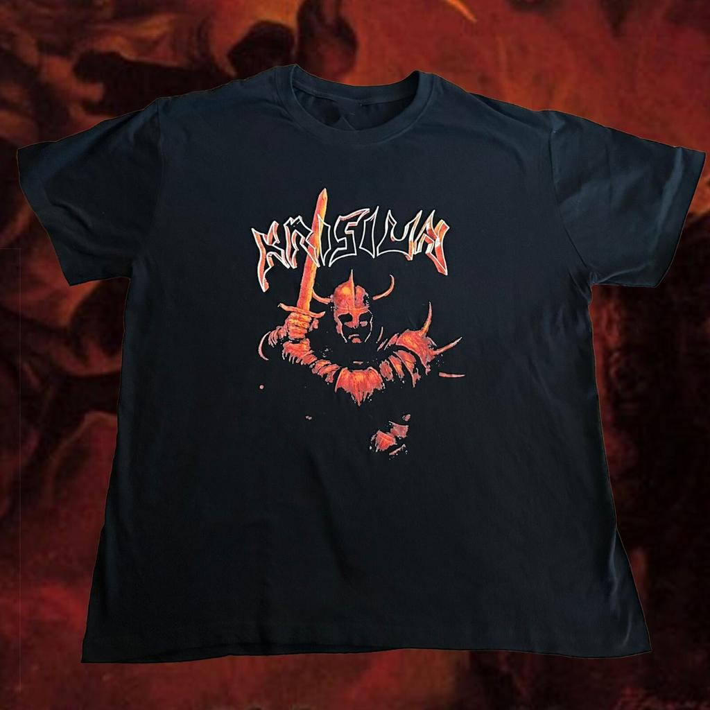 KRISIUN Tour Maglietta Nera in Cotone Taglia Unica 2 lati Regalo Per Fan BL682