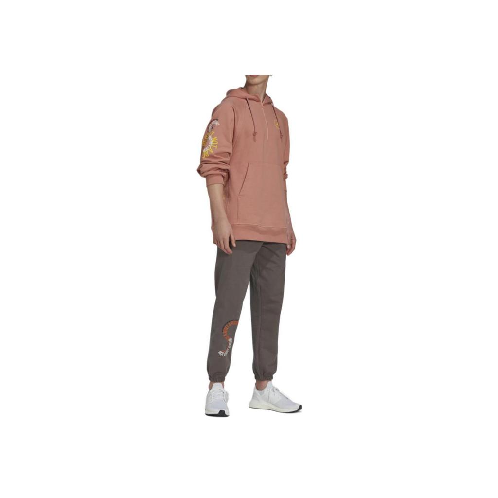 Adidas Od Stelly McCartney Stella McCartney Elastické tepláky s potiskem Unisex Spodní díl Hnědá IB5909