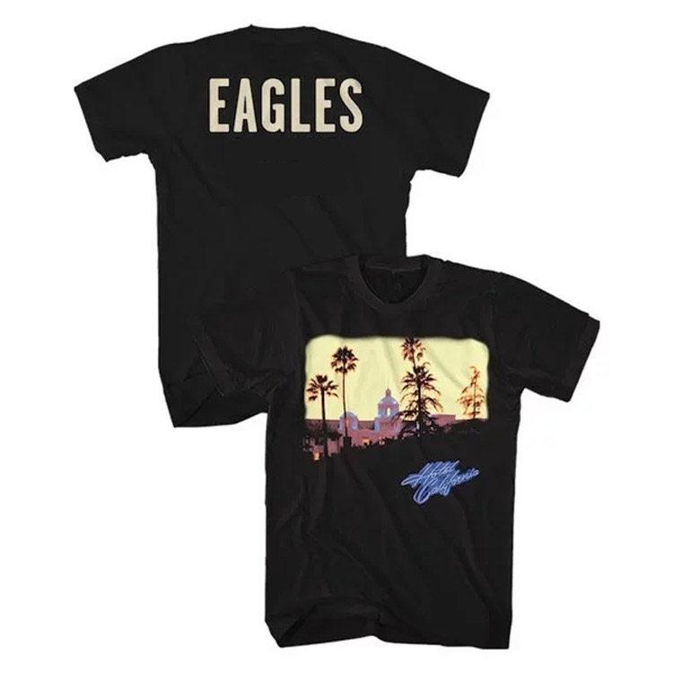 New 1994 Eagles Hotel California California Hotel Commemorative Vintage Mens TShirt