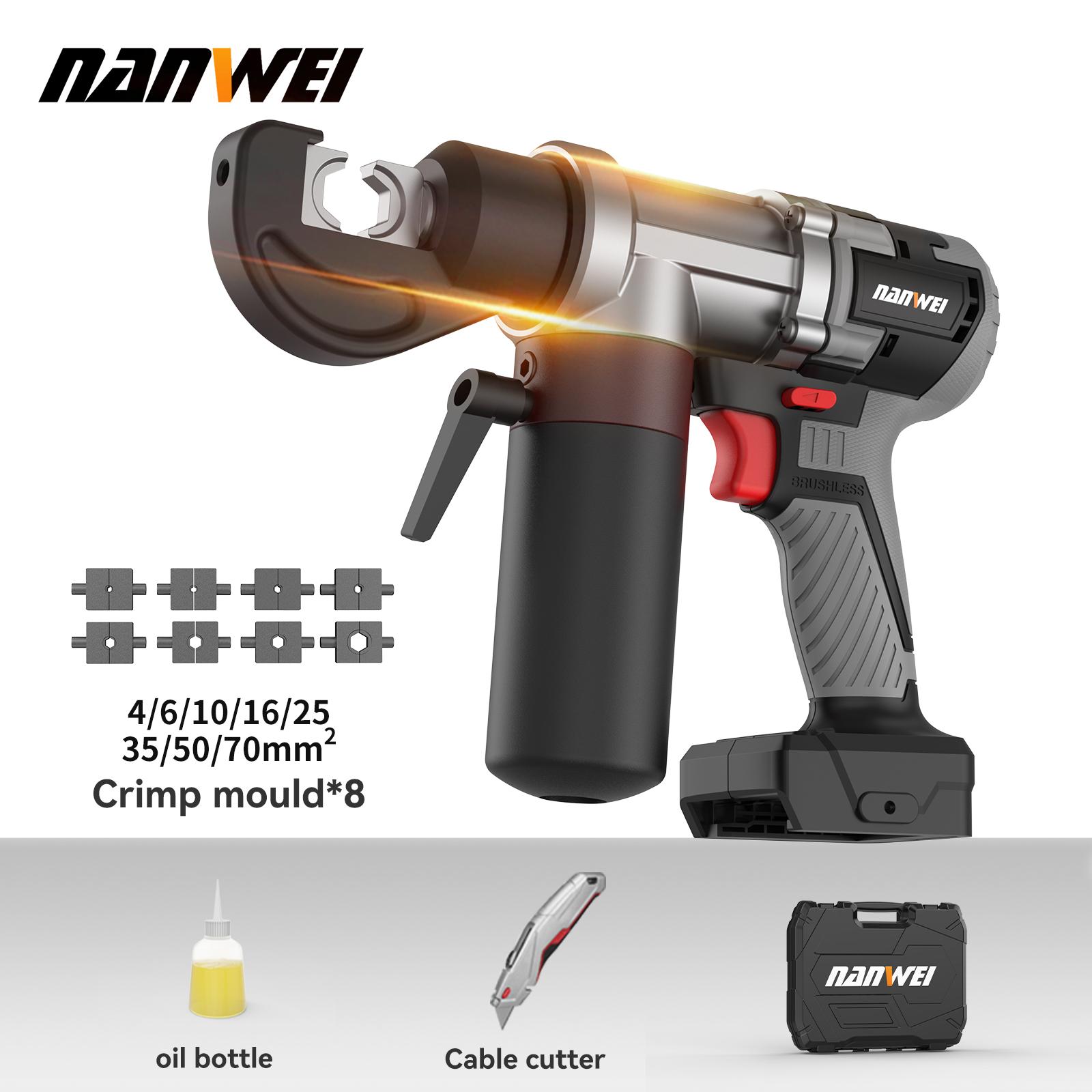 

NANWEI 60KN Hydraulic Pliers, Brushless motor, output 4-70 mm² no battery and charger