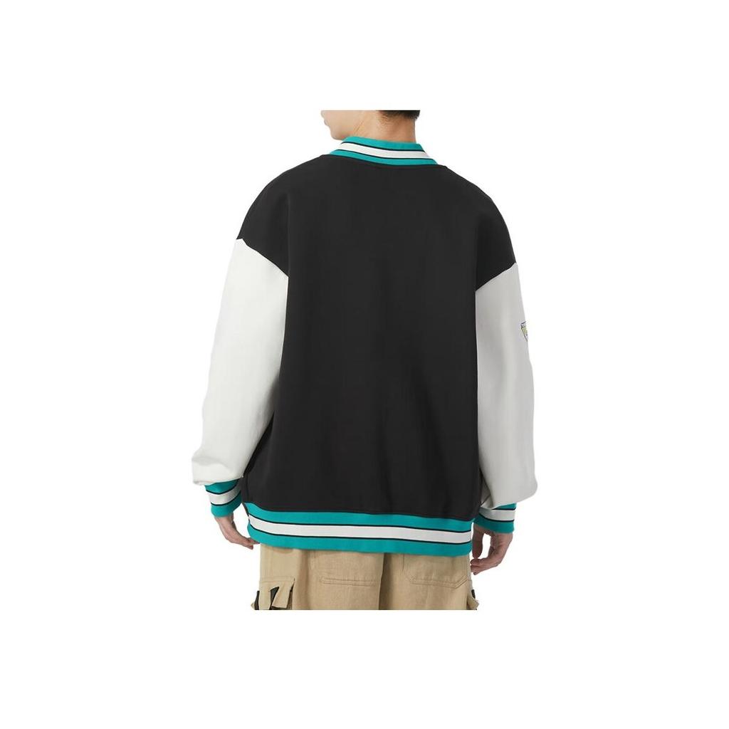 Puma Color Block Letter Pattern Casual Single-Breasted Long Sleeve Jacket Unisex Jackets Black 625797-01