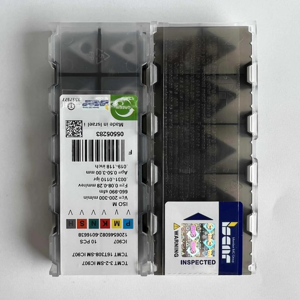 ISCAR / TCMT16T308-SM IC907  /Industrial indexable Carbide Inserts 10 PCS