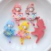 10 Pcs New Kawaii Resin Cartoon Ballet Girl Resin Scrapbook Diy Jewelry Children Gift Hairpin Accessorie