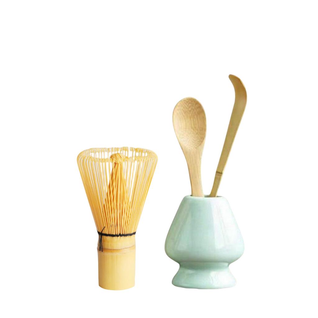 Japanese Matcha Tea Accessories, Matcha Whisk, Traditional Spoon, Teaspoon, Whisk Stand, The Perfect Set To Make A Traditional Cup Of Matcha