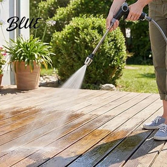 No Power Cleaning Nozzle Garden Hose with 360-degree Adjustable Spray High Pressure Water Jet Spray Universal 3/4" Thread for Car Wash & Garden