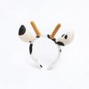 Niedliches Cartoon Plüsch Kuh Ohren Stirnband mit Glocken Schleife Lolita Haarreif Kawaii Tier Party Cosplay Kopfschmuck