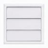 White Air Vent Grille 6 Inch Louvered Vent Cover New Wall Duct Ventilation Grill Duct Installation