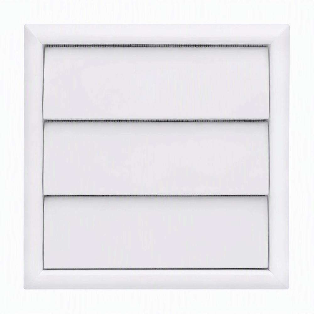 6 Inch Air Vent Grille White Louvered Vent Cover New Wall Duct Ventilation Grill Exterior Walls