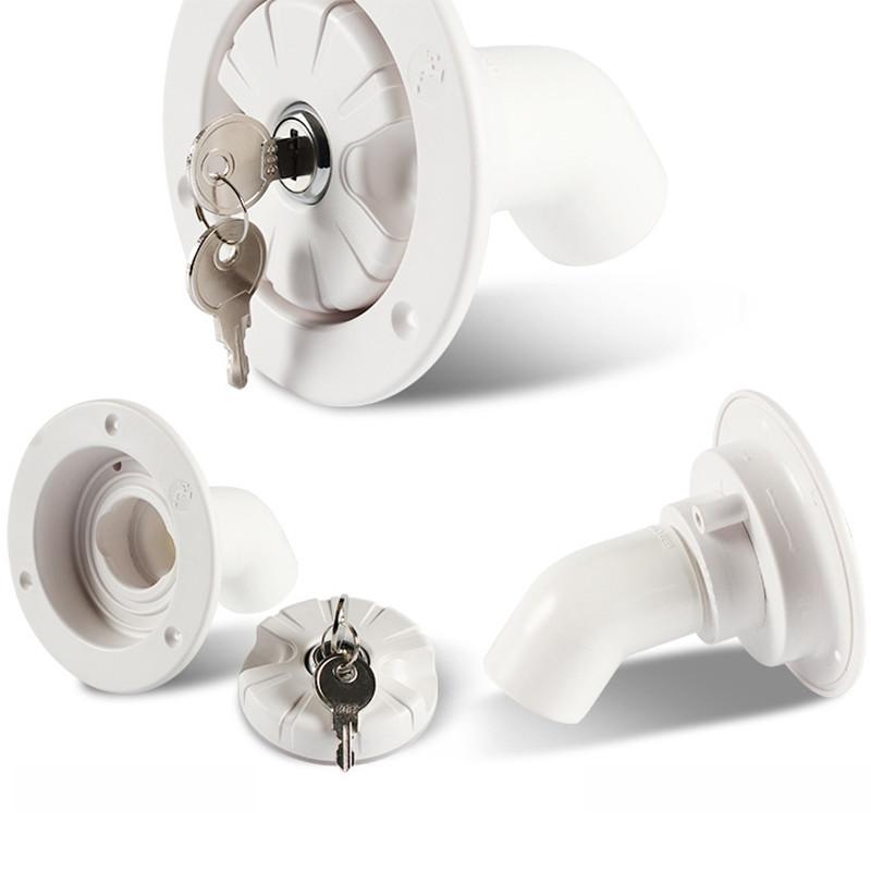 Water Inlet With Lock Water Tank Filling Port Camper Waterway RV System Boat Camper Trailer Caravan Accessories